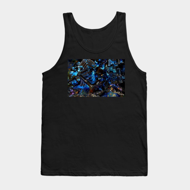 Blue bismuth Tank Top by foxxya